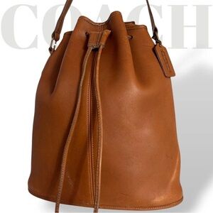 Coach Brown Leather Bucket Bag